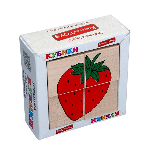 Кубики Склади малюнок “Фрукти – ягоди”