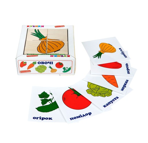 Кубики Склади малюнок “Овочі”