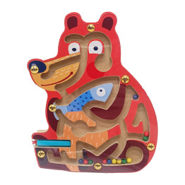 Дерев’яний магнітний лабіринт, ведмедик