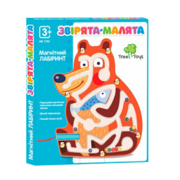 Дерев’яний магнітний лабіринт, динозаврик