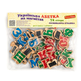 Українська абетка на магнітах 72 літери
