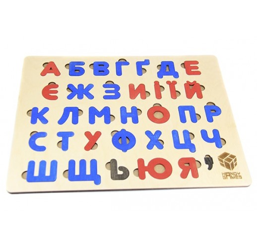 Дерев'яний алфавіт, український