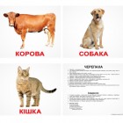 Карточки Домана «Свійські тварини» українською мовою, ламіновані