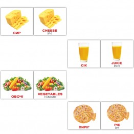 Карточки Домана «Food/Їжа»  англійською мовою